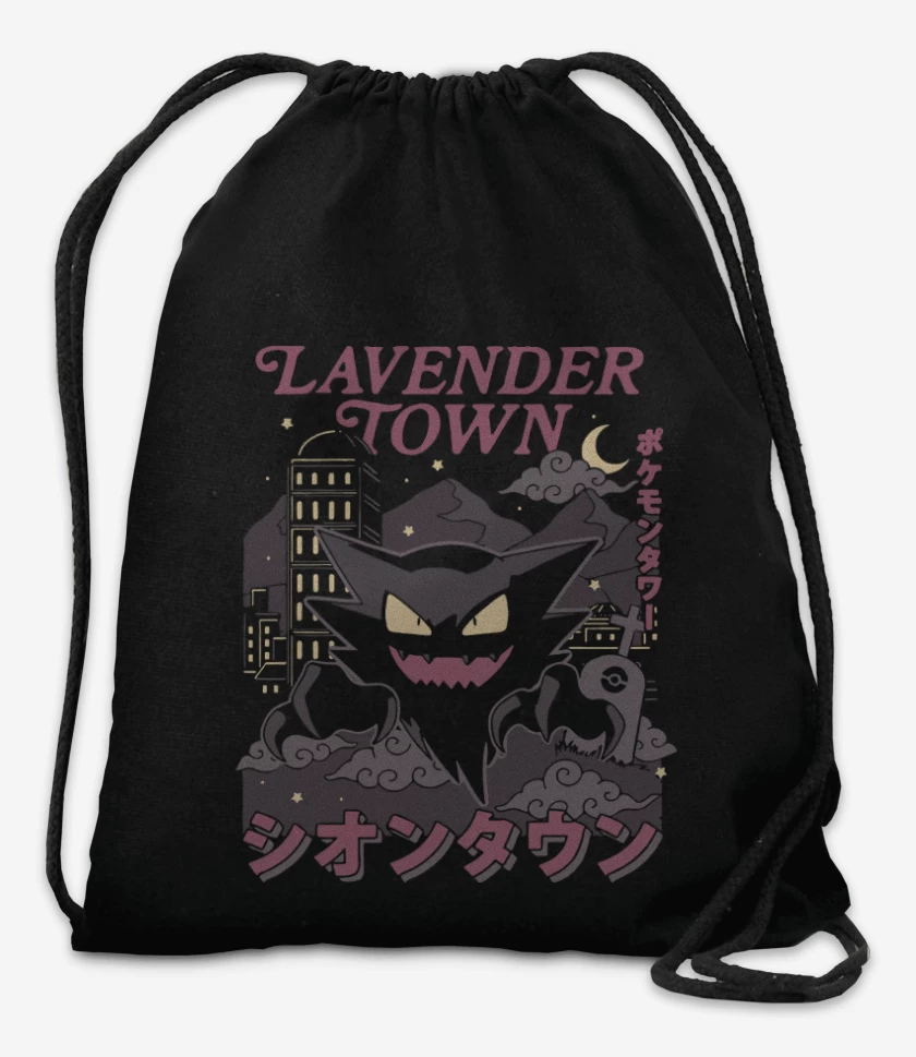 Mochila Negro de Pueblo Lavanda