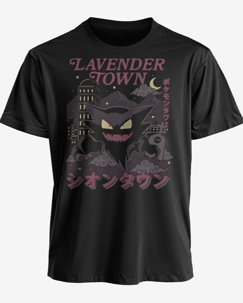 Polera premium Negro de Pueblo Lavanda