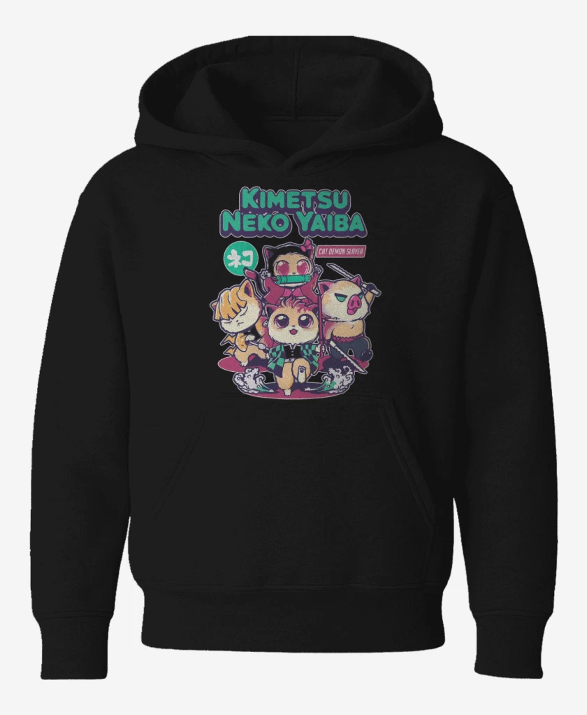 Poleron de niño Kimetsu Neko Yaiba