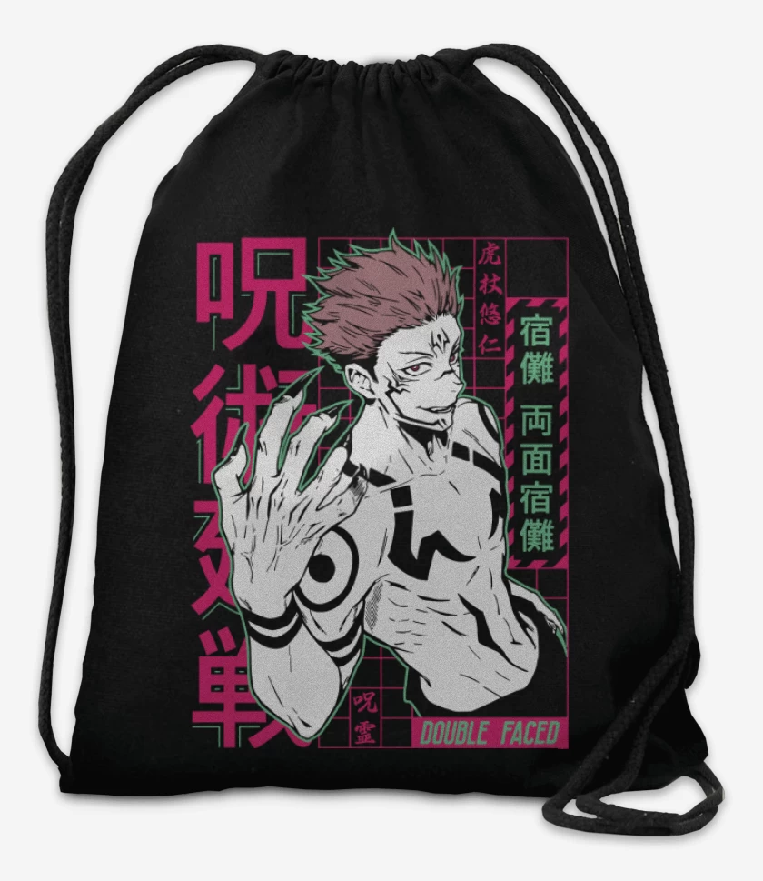 Mochila Negro de Sukuna