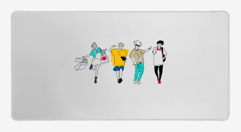 Mouse pad Gamer Blanco de Jujutsu Kaisen