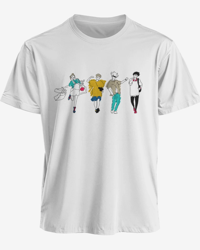Polera premium Blanco de Jujutsu Kaisen