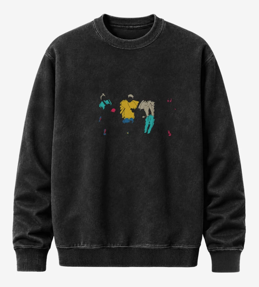 Poleron Polo Acid Wash Negro de Jujutsu Kaisen