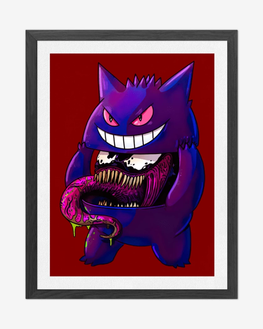 Cuadro decorativo Rojo de Gengar Desenmascarado
