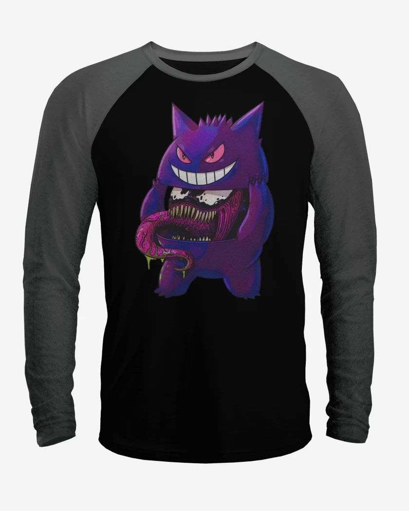 Polera Raglan Gengar Desenmascarado