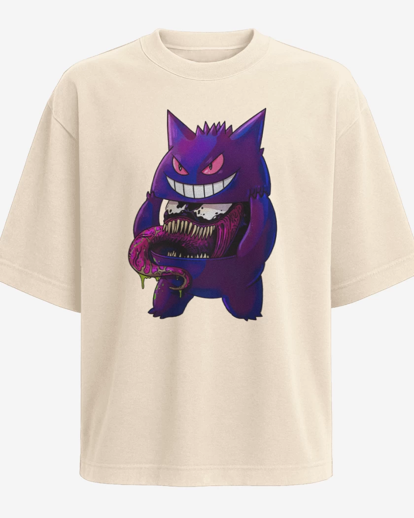 Polera Oversize Gengar Desenmascarado