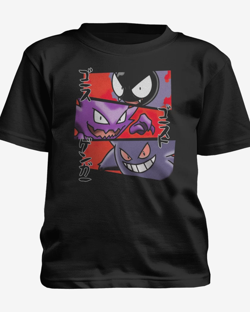 Polera de niño Gastly Hunter Gengar