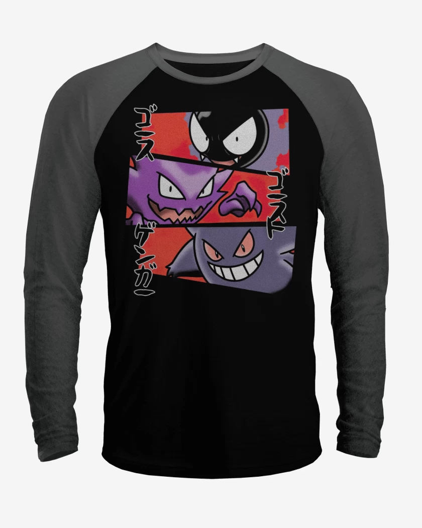 Polera Raglan Gastly Hunter Gengar