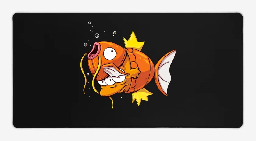 Mouse pad Gamer Negro de Magikarp Desenmascardo