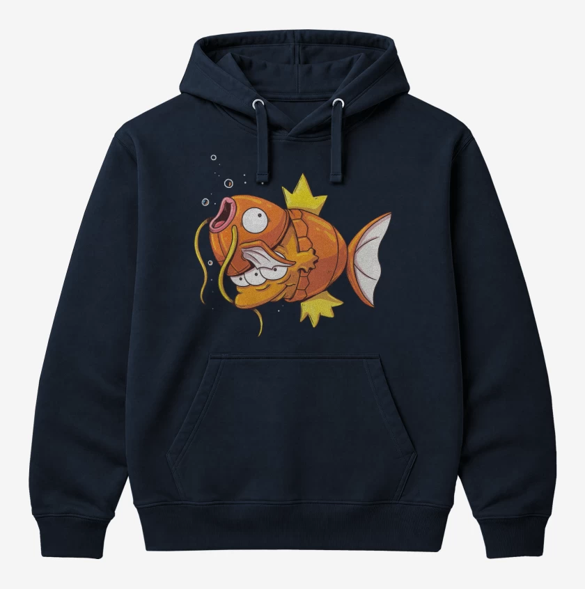 Polerón Canguro Azul Marino de Magikarp Desenmascardo