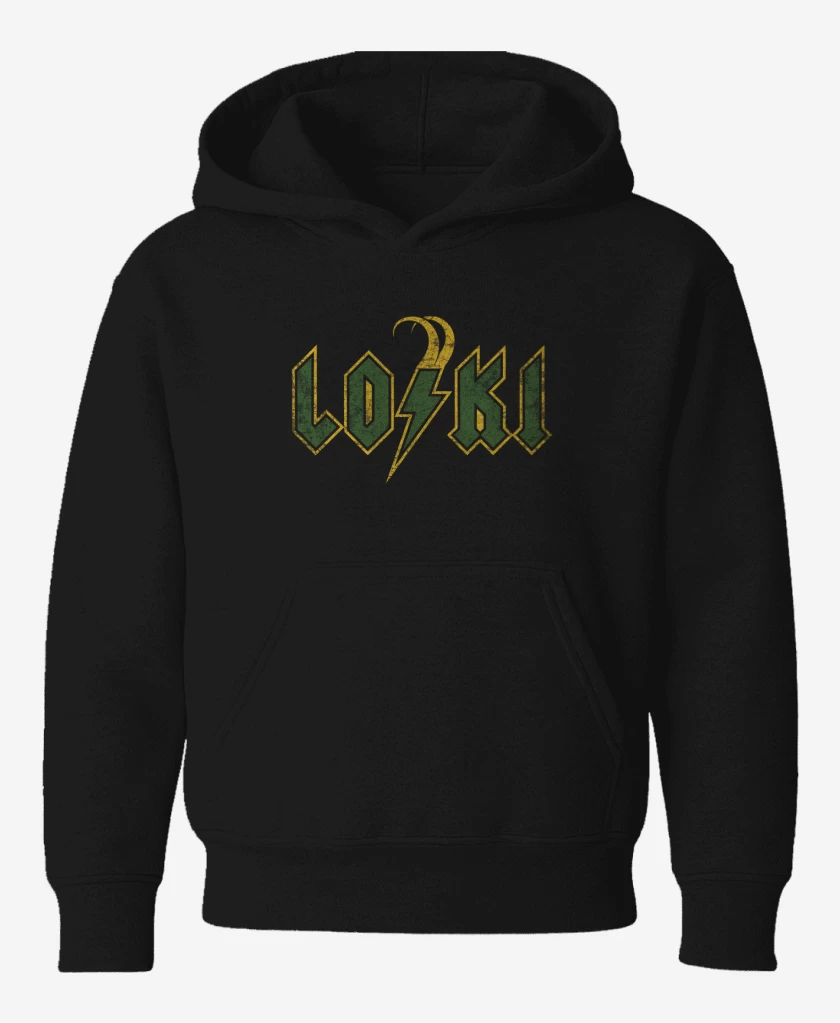 Poleron de niño Negro de loki acdc