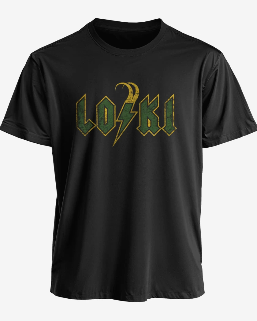 Polera premium Negro de loki acdc