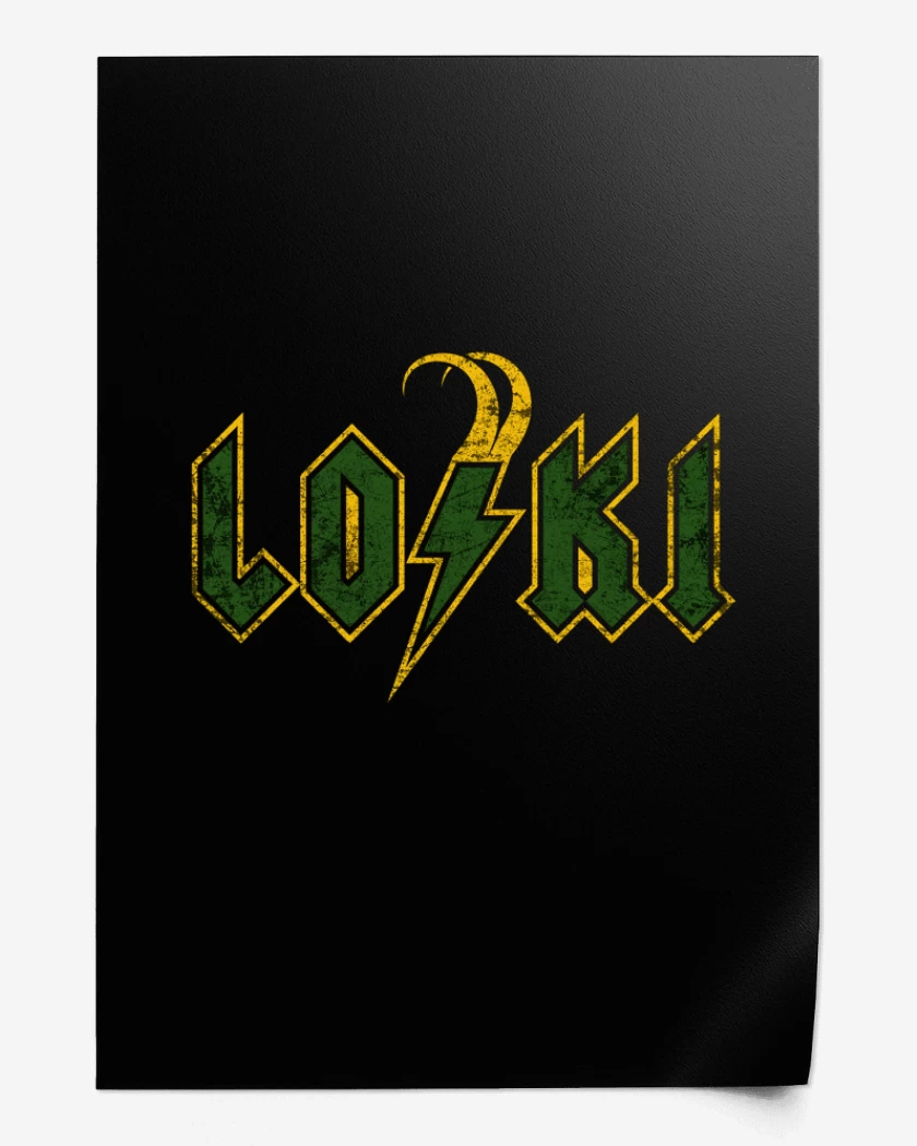 Print Negro de loki acdc