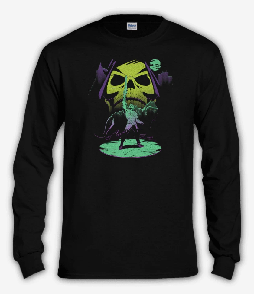 Polera manga larga Negro de He man nuevo
