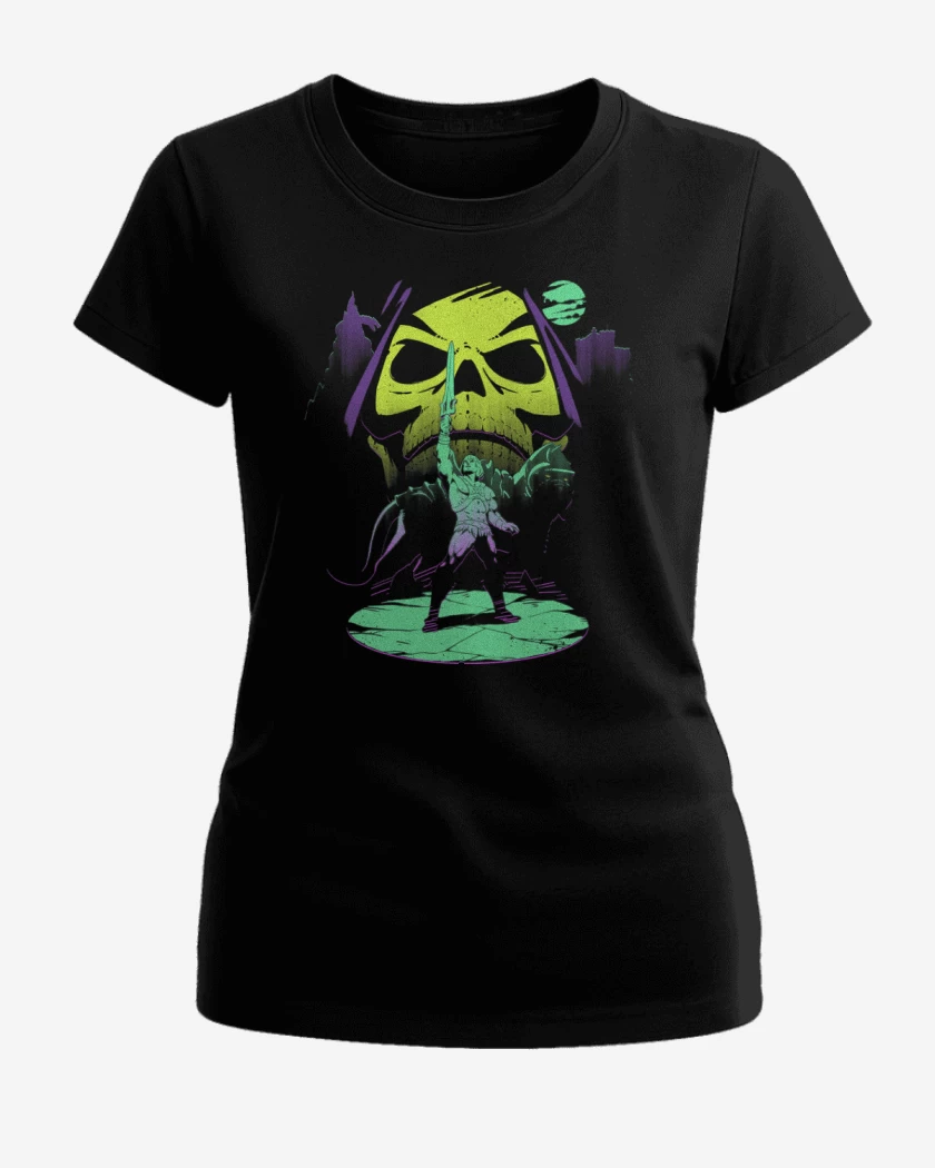 Polera de Mujer Negro de He man nuevo