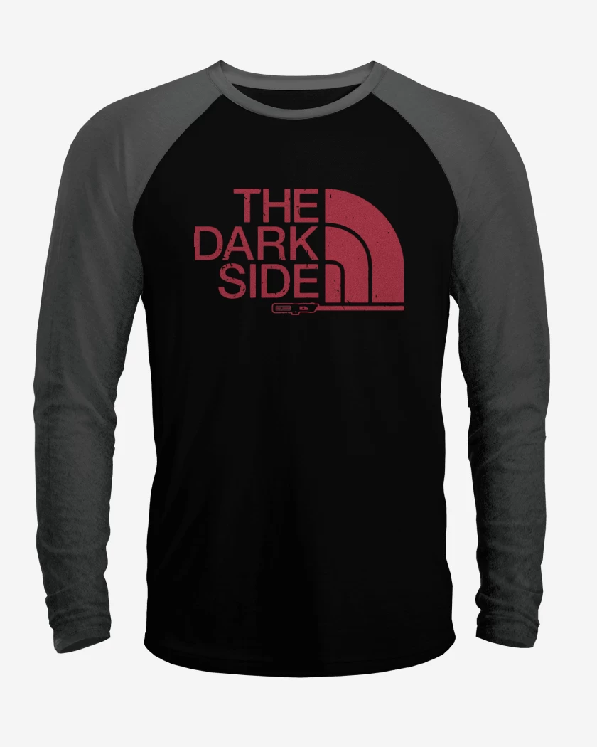 Polera Raglan Negro / Negro Heather de The Dark Side