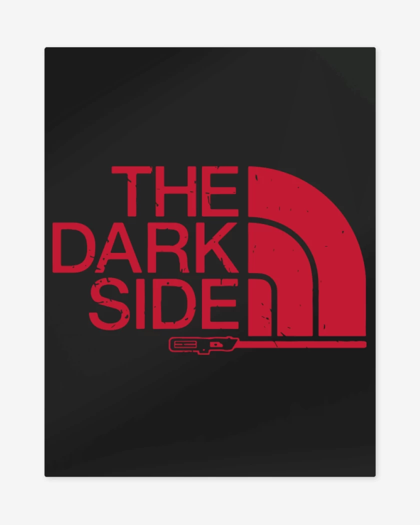 Print metalico Negro de The Dark Side