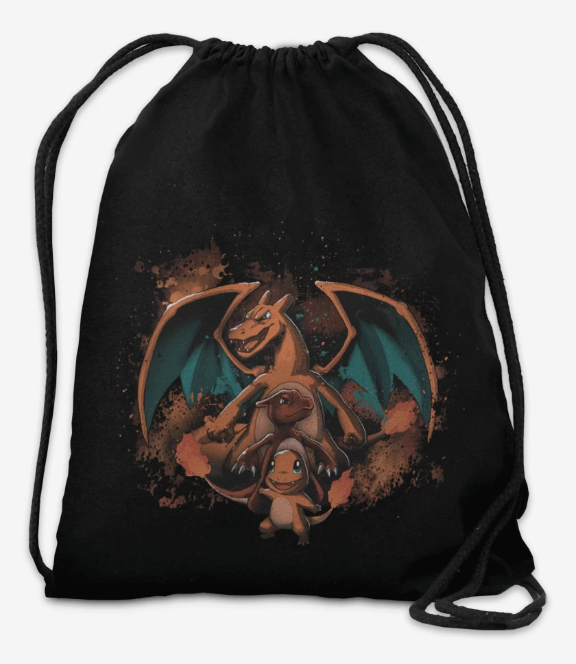 Mochila Negro de Los charmenders