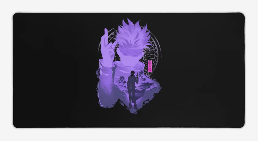 Mouse pad Gamer Negro de Gojou