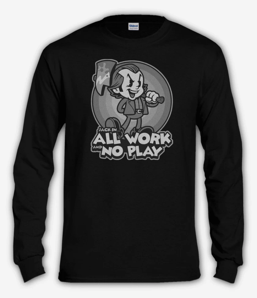 Polera manga larga Negro de Jack Torrance Cartoon