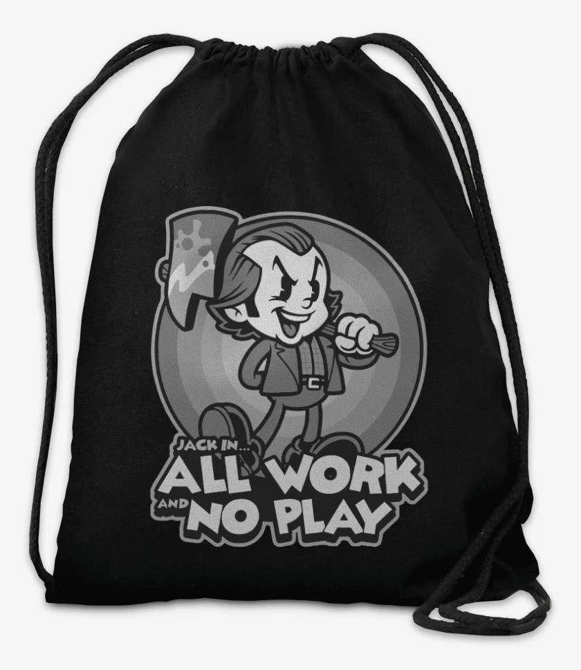 Mochila Negro de Jack Torrance Cartoon