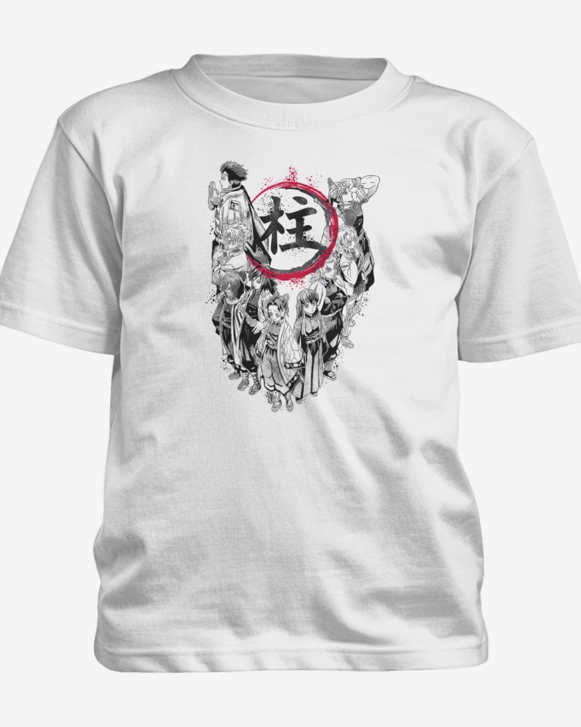 Polera de niño Blanco de Pilares Hashira
