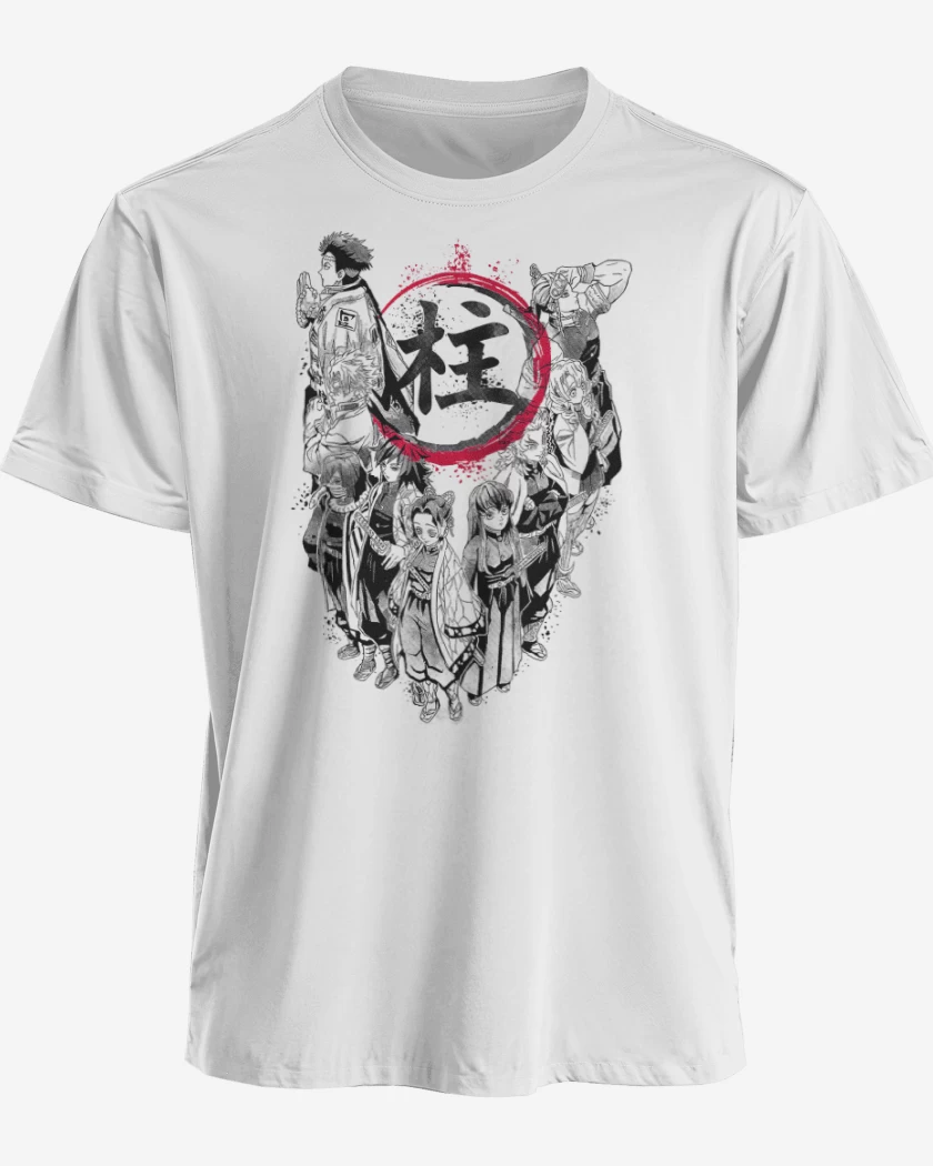 Polera premium Blanco de Pilares Hashira