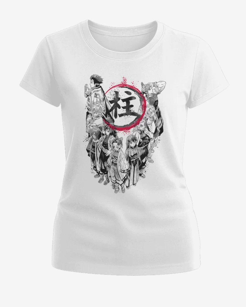 Polera de Mujer Blanco de Pilares Hashira
