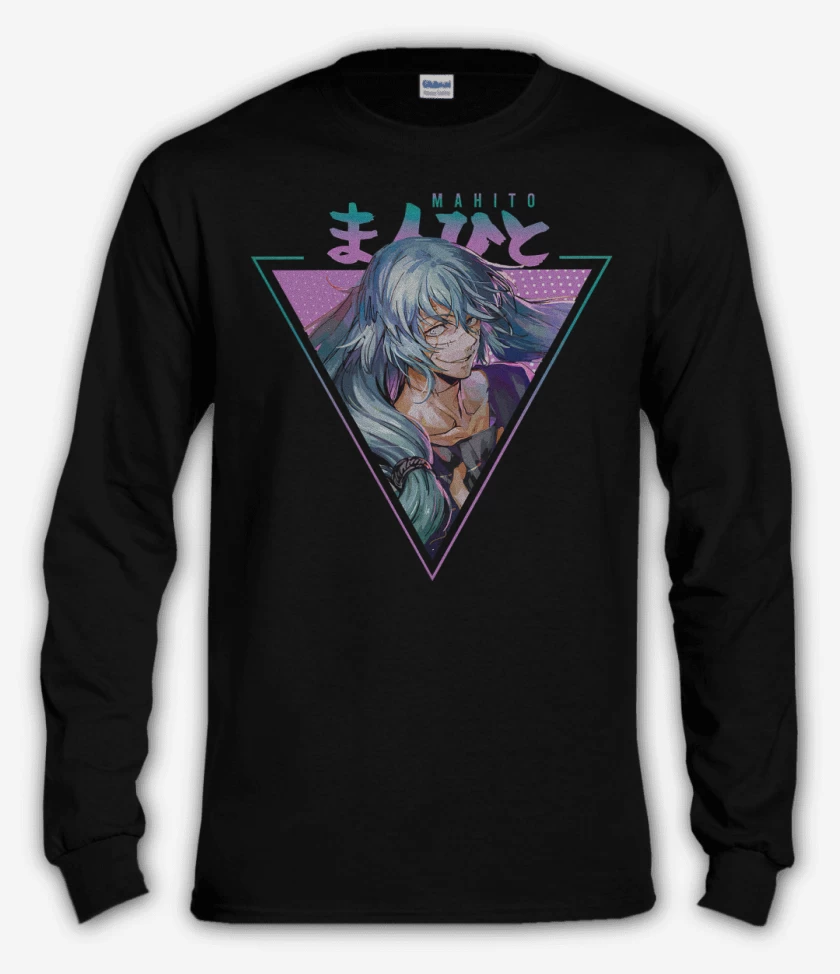 Polera manga larga Negro de Mahito