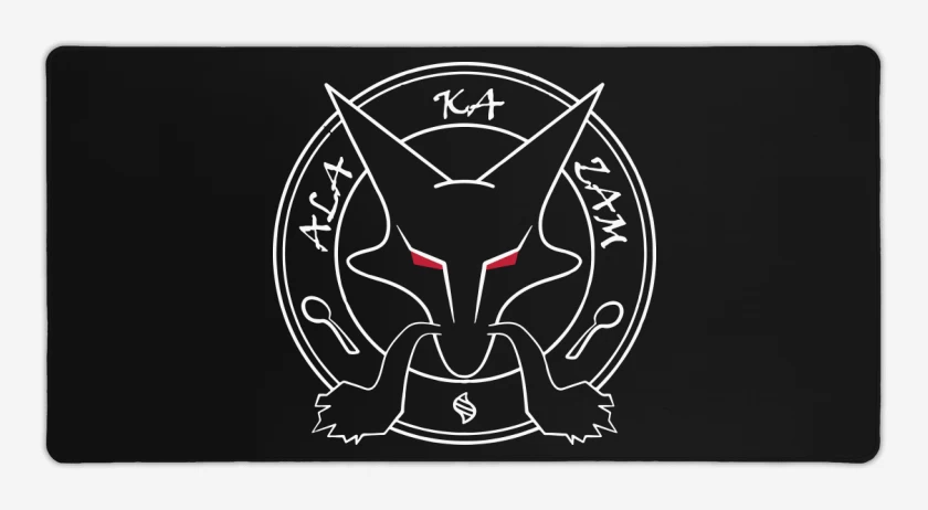 Mouse pad Gamer Negro de Alakazam