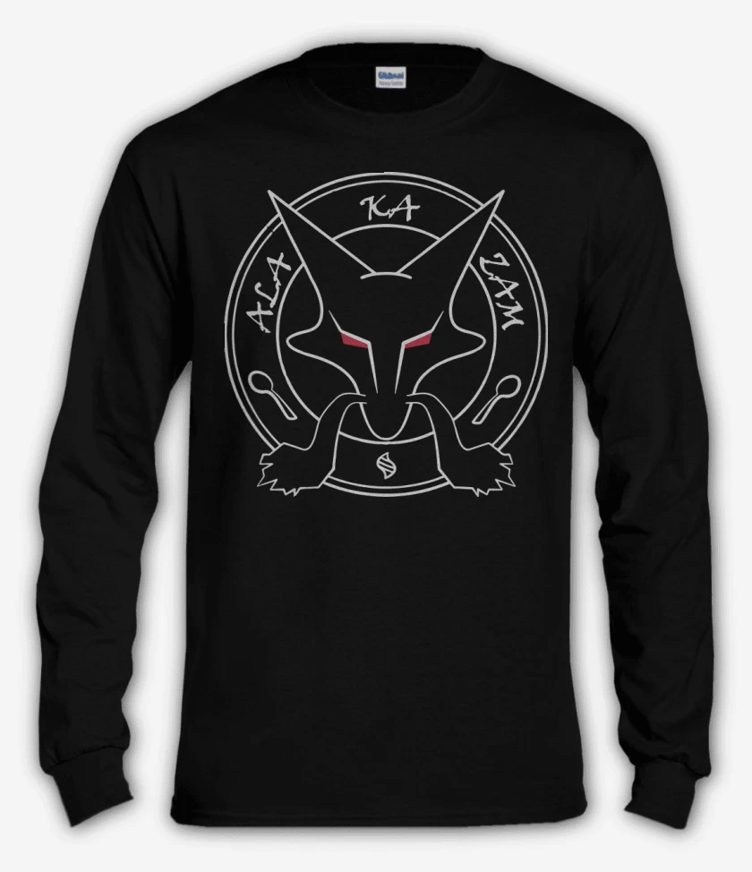 Polera manga larga Negro de Alakazam