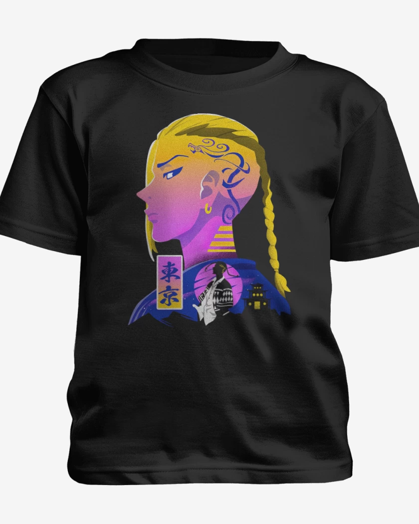 Polera de niño Negro de Draken