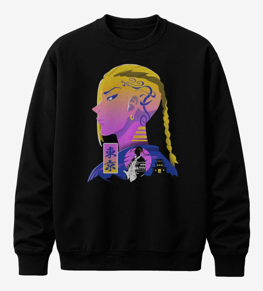 Poleron polo Negro de Draken