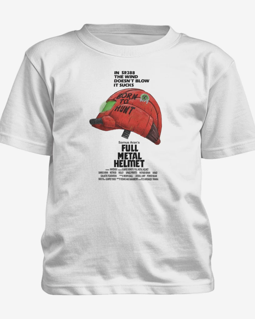 Polera de niño Blanco de Full metal helmet