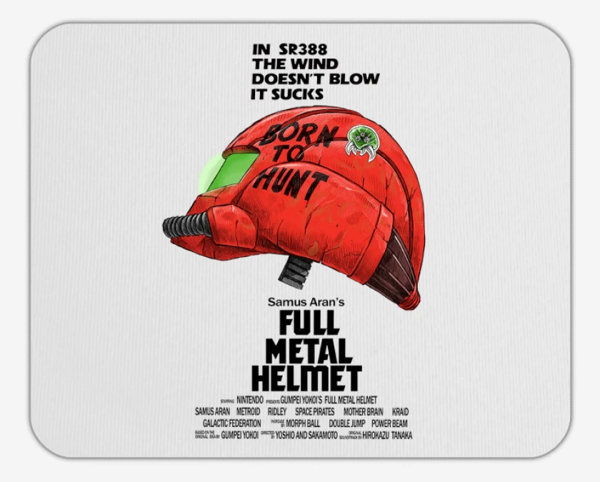 Mousepad Full metal helmet