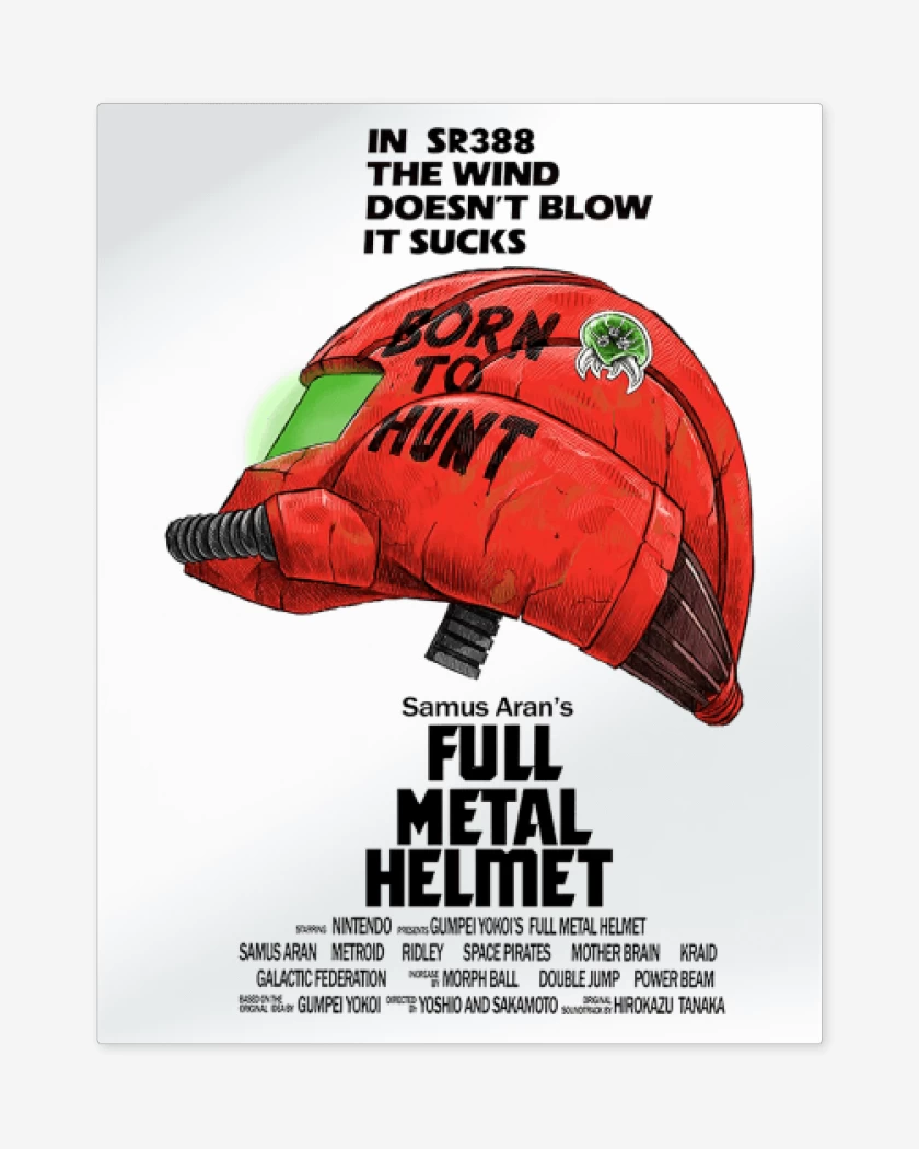 Print metalico Full metal helmet