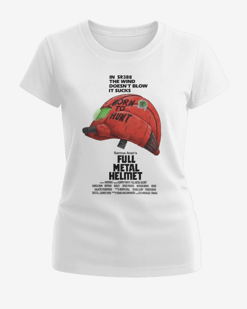 Polera de Mujer Blanco de Full metal helmet