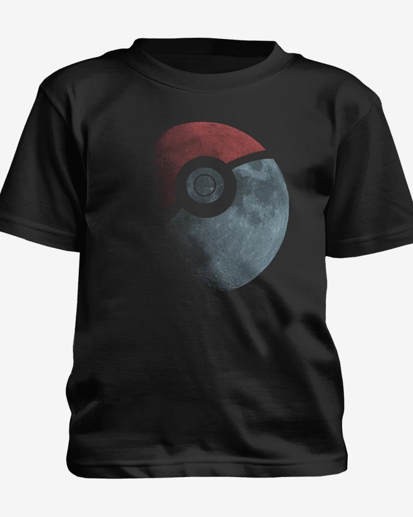 Polera de niño Negro de Luna Pokebola