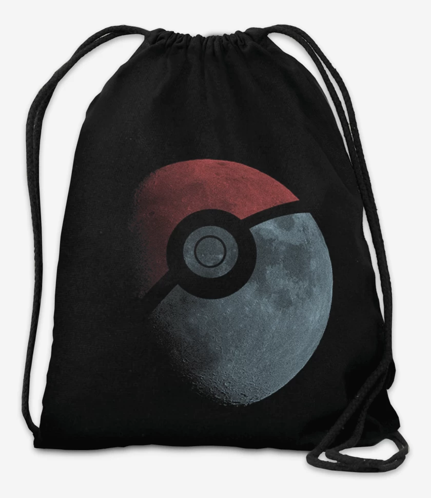 Mochila Negro de Luna Pokebola