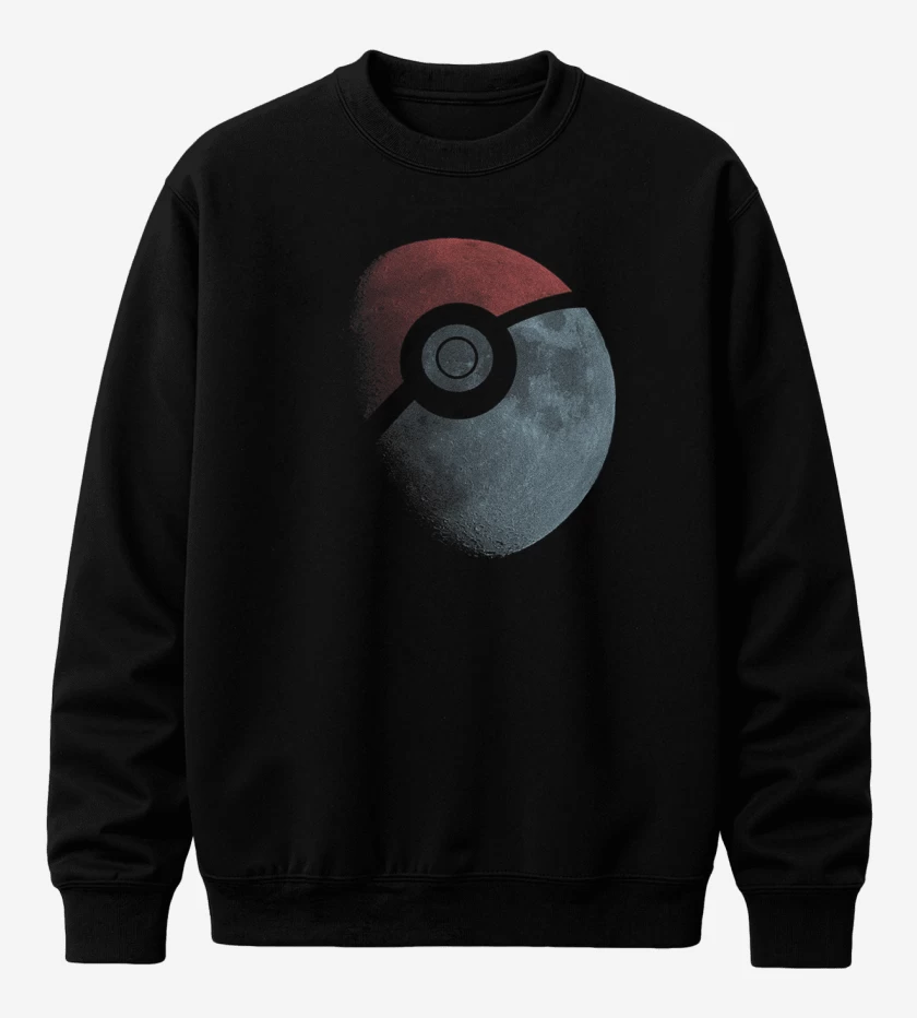 Poleron polo Negro de Luna Pokebola