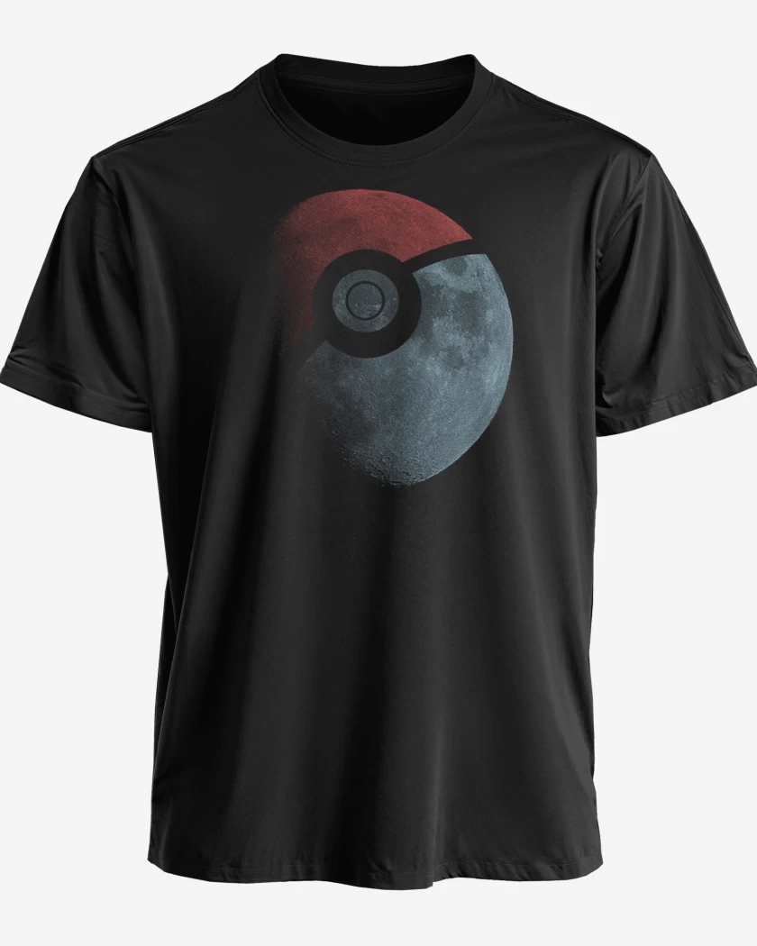 Polera premium Negro de Luna Pokebola
