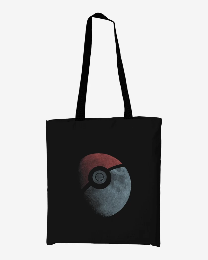 Totebag Negro de Luna Pokebola