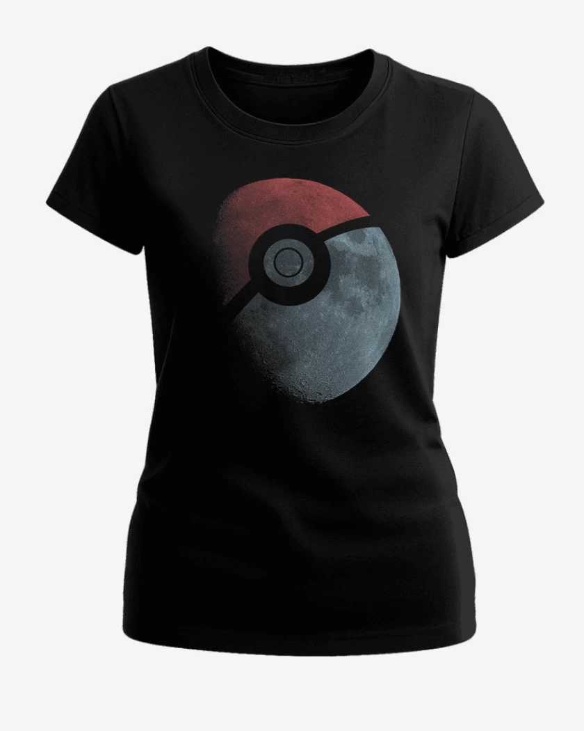 Polera de Mujer Negro de Luna Pokebola