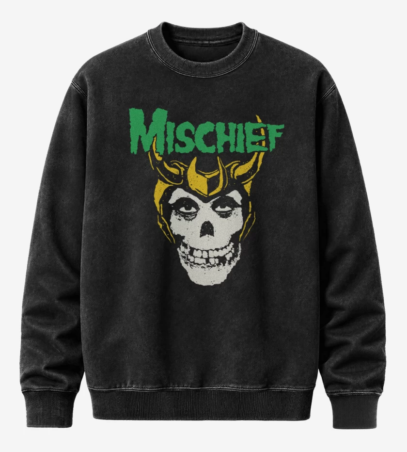 Poleron Polo Acid Wash Negro de Mischief