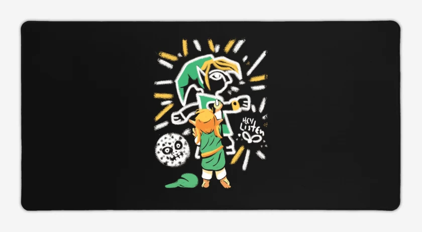 Mouse pad Gamer Negro de Link Grafiti