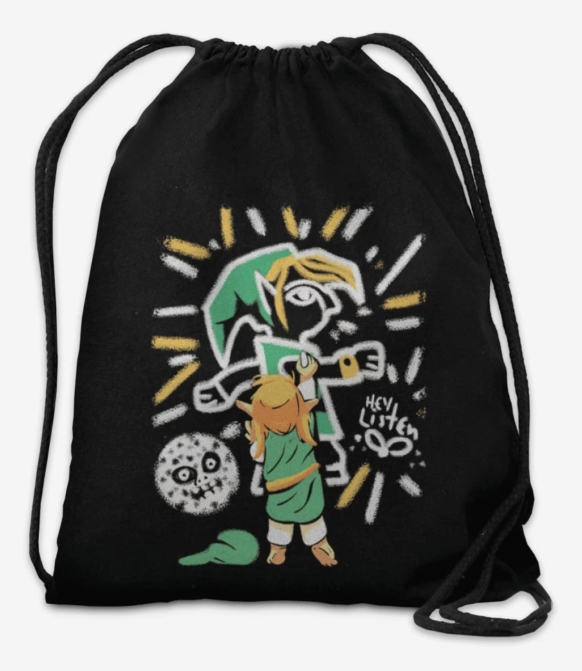 Mochila Negro de Link Grafiti