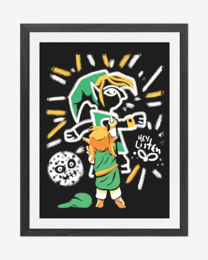 Cuadro decorativo Negro de Link Grafiti