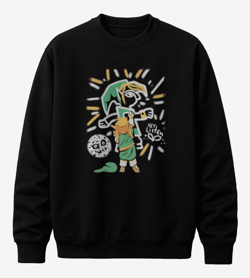 Poleron polo Negro de Link Grafiti