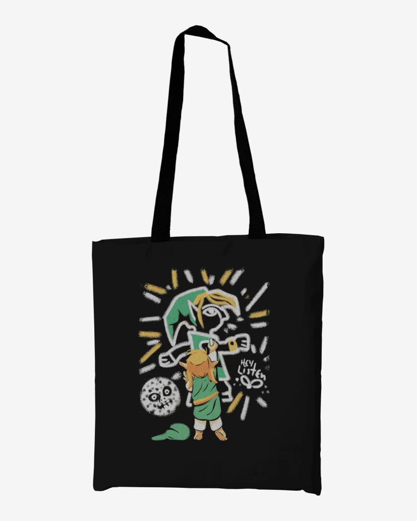 Totebag Negro de Link Grafiti