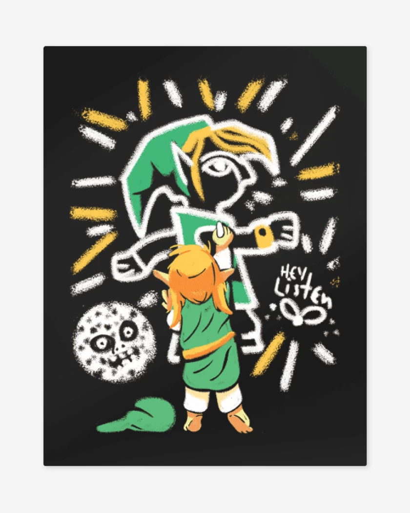 Print metalico Negro de Link Grafiti